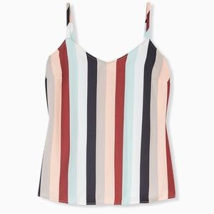 NWT Torrid 0 (L) Sophie Charmeuse Swing Cami Top; Large, 12, Blouse 0X Shirt